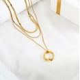 thumbnail image 2 of JeenMata Juego de 3 Collares con Colgante Modernizado de Tres Capas Múltiples para Mujer en Oro Amarillo, 2 of 5