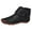 Black, variant on Work Ankle Boots for Women with Side Zipper Comfort Wide Toe Leather Non Slip Walking Short Booties Winter Fall Shoes Red Size 9