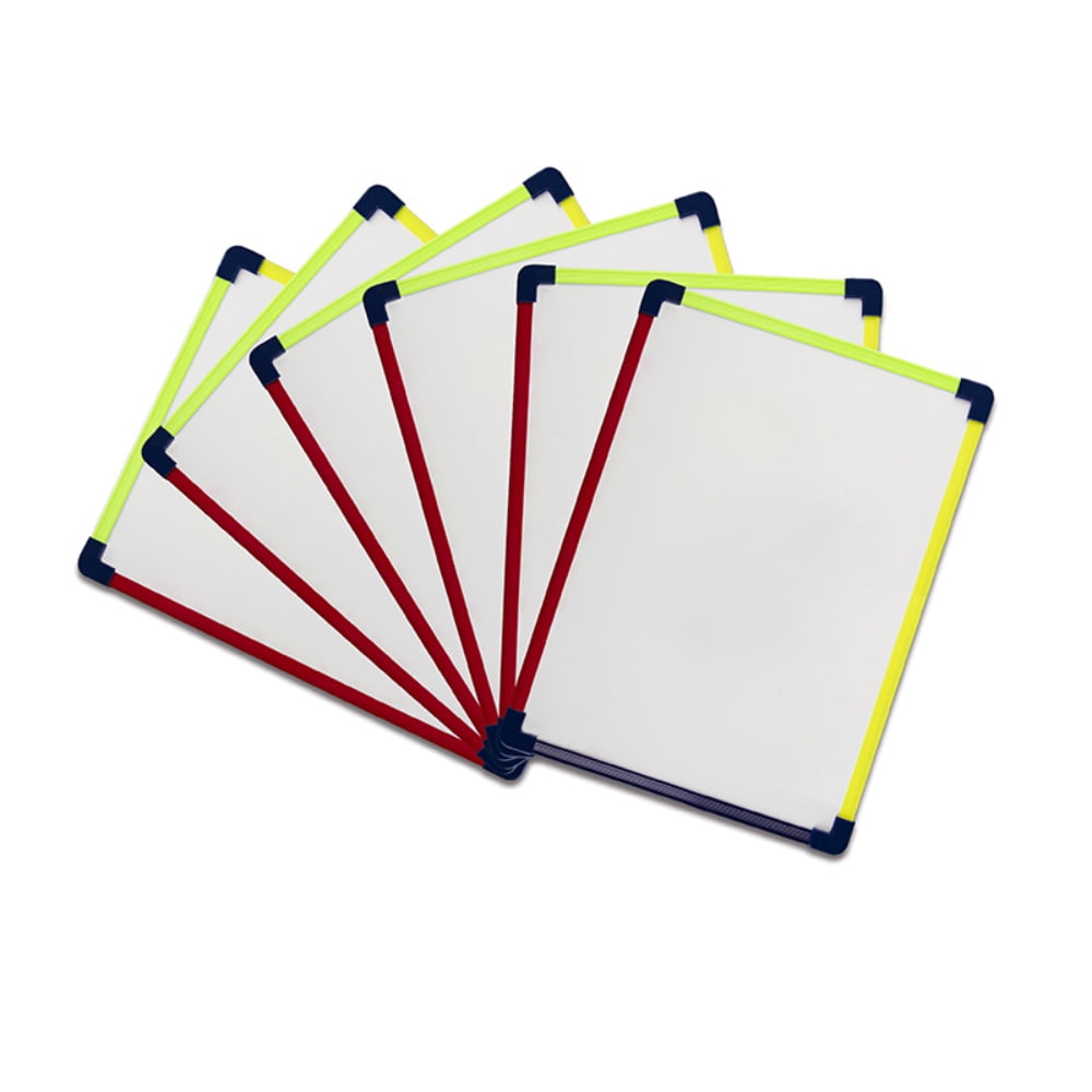 Colored Frame Dry Erase White Board 9" x 12" Lap Whiteboard