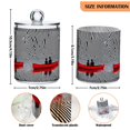 thumbnail image 5 of Yayeee 2 Pack Qtip Holder Bathroom Cotton Swab Canister with Lid Clear Dispenser Set, Red Boat, 5 of 6