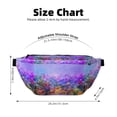 thumbnail image 3 of Naloa Colorful Purple Cosmos Flower Print Running Belts for Men Women,Running Fanny Pack with 2-Zipper Pockets,Waterproof Waist Pack for Travel Hiking Running Outdoor Sports, 3 of 8