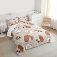 thumbnail image 3 of Homewish Boys Girls Cute Dogs Full Size Comforter Sets 3-Piece,Cartoon Animal Bedding Comforter Set,Kawaii Pets Lightweight Bedding Sets,Lightweight Room Decor,Reversible, 3 of 8