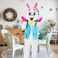 thumbnail image 4 of Alaiyaky Easter Bunny Costume Adult, Rabbit Costume with Vest Rabbit Bow Tie, Rabbit Onesie Costume for Easter Fancy Dress Costume, 4 of 10