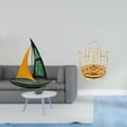 thumbnail image 2 of Figura de velero,Escultura de velero de hierro para decoración de oficina y hogar,Estatua de barco de escritorio para decoración de entrada de gabinete,Porta tazas,Portavasos de café para, 2 of 8