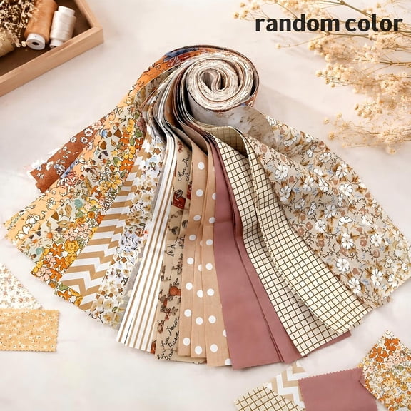 42 Pcs Floral Cotton Jelly Roll Fabric, 2.5 in X 20 in Pastel Precut Strips for Home Quilting, Patchwork Diy Sewing Craft Gifts