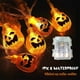 thumbnail image 4 of Cadena de luces de Halloween, luces LED impermeables de calabaza, luz navideña para decoración de interiores y exteriores con 8 modos de parpadeo, luz de decoración de Halloween con USB o batería (40 luces, 20 pies, blanco cálido) Zhivalor XMWJ094, 4 of 8