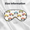 thumbnail image 4 of Uemuo Cartoon Monster Trucks Pattern Sleep Eye Mask - Light Blocking Sleep Mask Blocking Out Light Perfectly, Soft and Comfortable Night Eye Mask, Eye Blinder, 4 of 7