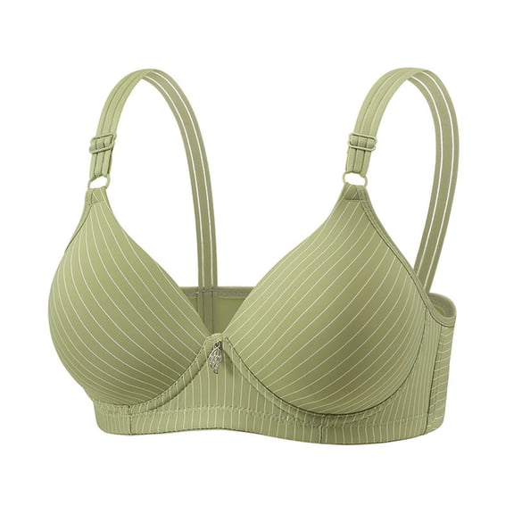 Women Push Up Bra Everyday Underwear Comfortable Lingerie Bralette with Support Green S
