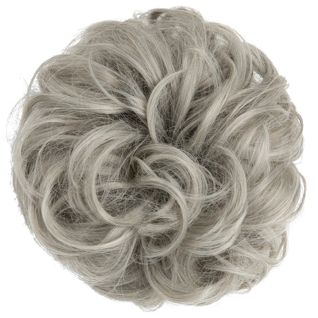 Peluca de seda de alta temperatura, rizador de cabello para mujer, anillo elástico para el cabello, disco de simulación esponjoso desordenado, brote de cabello, bolsa de cabello falso