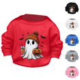 thumbnail image 4 of Generic Toddler Baby Girls Boys Halloween Cute Little Bats Pumpkin Printed Round Neck Sweater Hoodie Comfortable Breathable Autumn Winter Clothes for Home Outdoor Indoor（9-10 Years Gray）, 4 of 4