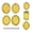 Gold, variant on 7PCS Picture Frame Model Figure Doll House Decoration Hollow Frame Furniture For Customizable Miniature Scene Display