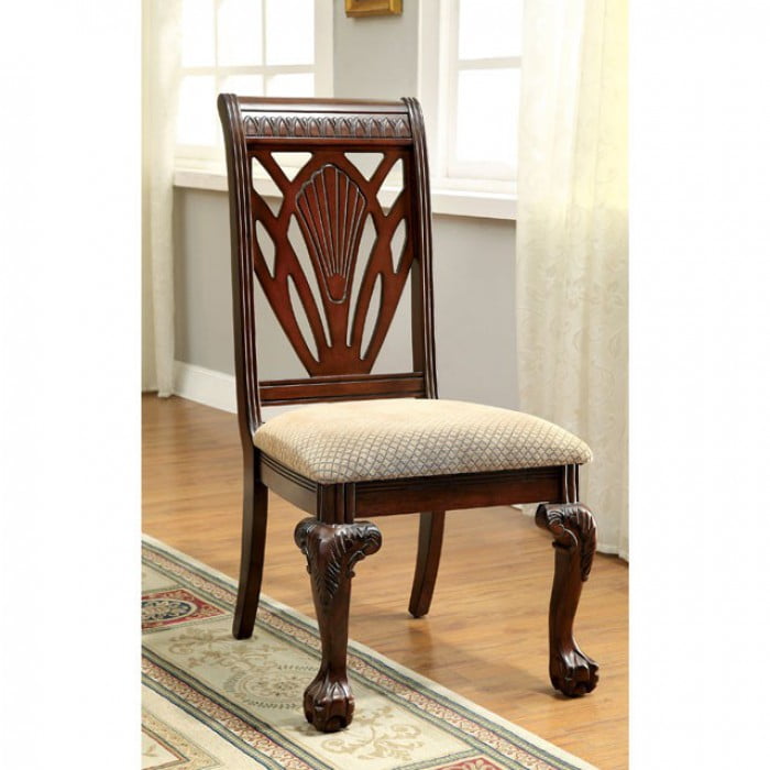 Petersburg I Traditional Cherry Dining Side Chair Set Of 2 Walmart