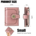 thumbnail image 6 of Small Wallet for Women RFID Blocking Genuine Leather Wallet Bifold Purse Zipper Coin Pocket Credit Card Holder with ID Window, 6 of 6