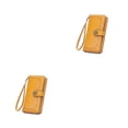 thumbnail image 1 of Sonducket Cartera de lujo para mujer, monedero de PU de cera de aceite de estilo Vintage, tarjetero hueco para mujer de gran capacidad, bolso Amarillo 2piezas, 1 of 6