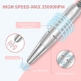 thumbnail image 4 of Taladro de uñas MOCOWIND portátil de 35000 RPM, recargable, rosa, 4 of 7