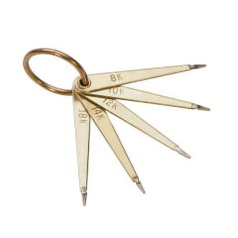 Gold Test Needles, Set of 5