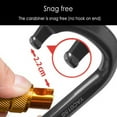 thumbnail image 5 of [5 Packs] Aluminum D-Ring Clip Hook Climbing Screw Locking Screwgate Rescue Carabiner Gray Iclover, 5 of 10