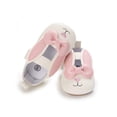 thumbnail image 3 of hirigin Baby Girl Flat Shoes, Rabbit Ear Bow-Knot Decor Soft Sole Princess Shoes, Infant Crib Shoes Prewalker, 3 of 8