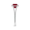 thumbnail image 3 of Angara Natural 1.4 Ct. Ruby Solitaire Ring in 14K White Gold for Women (Ring Size: 3), 3 of 9