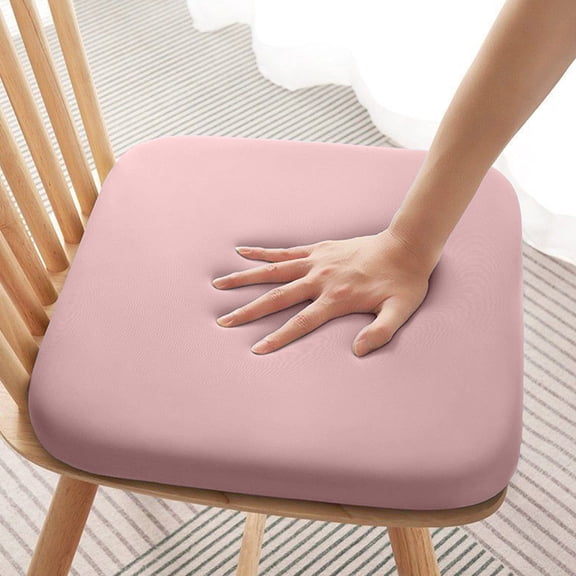Chair Cushion, Memory Seat Cushion with Non-Slip Bottom, Office Desk Chair Pad for Support and Comfort, 15.7 x 15.7 Inches