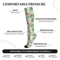 thumbnail image 3 of Bixox Meadow Plants And Butterflies Print Compression Socks,Compression Socks Women & Men Circulation for Medical,Running,Athletic, 3 of 7