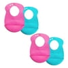 Tommee Tippee Easi-Roll Baby Bibs, 7+ months, Pink & Teal, 4 Count