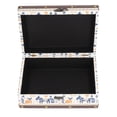 thumbnail image 4 of Vintage Jewelry Box, Wooden Jewelry Box Wide Application Waterproof Leather  For Rings, 4 of 8
