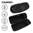 thumbnail image 2 of Altavoz portátil JBL Charge 5 resistente al agua con Powerbank incorporado y estuche de fibra de carbono gSport (negro), 2 of 5