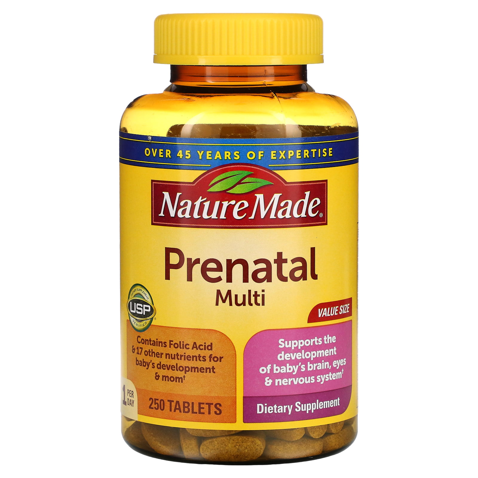 Prenatal Multi, 250 Tablets, Nature Made