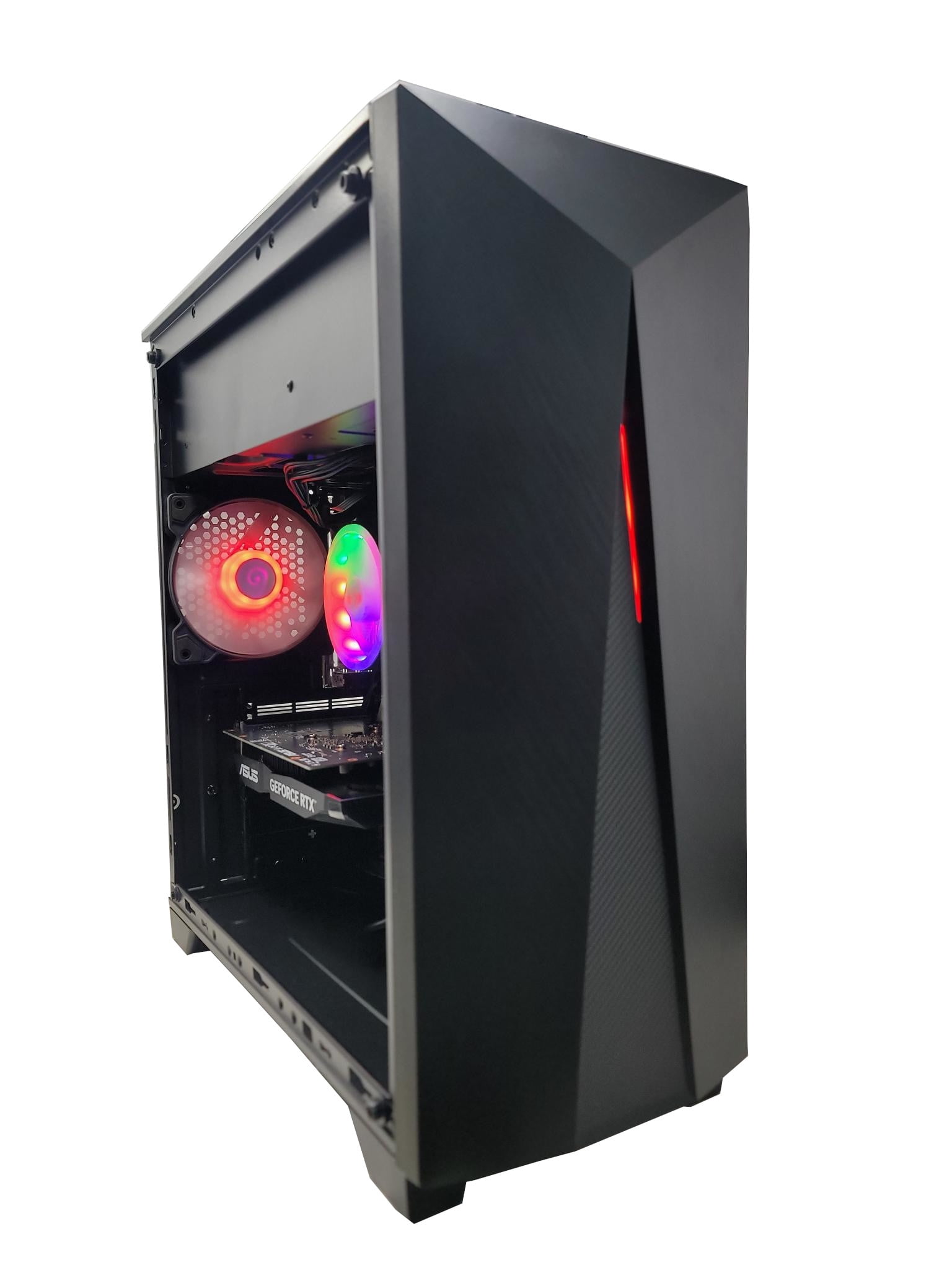 Odyssey Nova V2 Custom Gaming PC, RGB LED Fans, Intel Core i5 upto 4.1GHz, 16GB DDR4 RAM, 1TB NVMe SSD, GeForce RTX 3050 6GB GDDR6 Wi-Fi BT Windows 11 Pro
