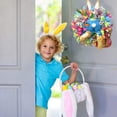 thumbnail image 4 of JHIJHOO Easter Rabbit Wreath Decor for Front Door, Easter Bunny Wreath Door Decorations Bunny Butt and Ears Wreath,Rabbit Wreath Easter Bunny Decor Outdoor Easter Decorations E, 4 of 5