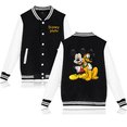 thumbnail image 2 of Chaqueta bomber universitaria de béisbol con dibujo de perro Pluto de Disney para hombre y mujer, estilo hip hop, estilo Harajuku, para niños y niñas, 2 of 5