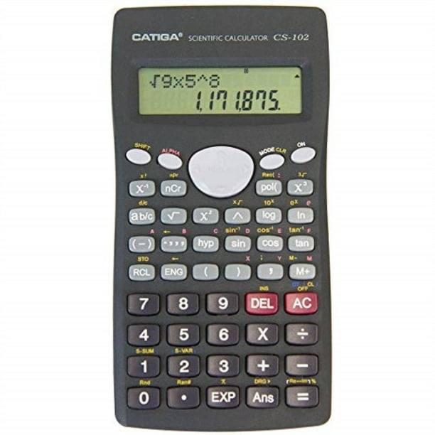 scientific/engineering calculator catiga102 12 digit lcd calculator black