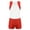 White, variant on inhzoy Kids Boys 2PCs Gymnastic Sports Suit Sleeveless Tank Leotard Unitard with Shorts 6-16 Red 10