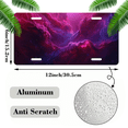 thumbnail image 2 of 1 Pcs 2D Flat License Plate Covers & Frames, Nebula For Decorative Front, Waterproof For Decoration Aluminum License Plate Covers & Frames Cover For Men Women, 12" X 6", 2 of 7