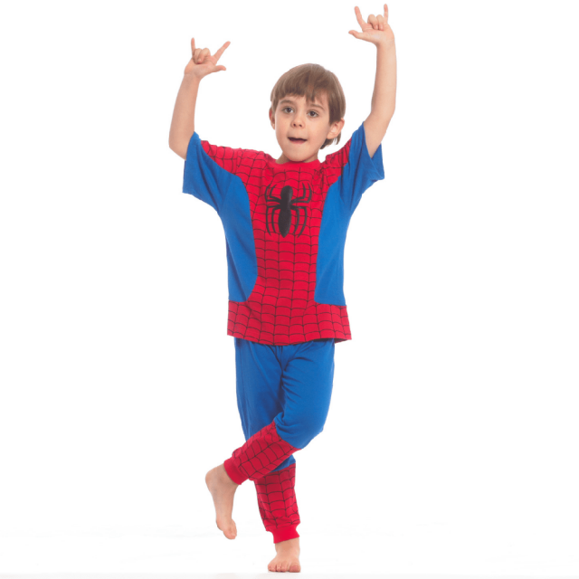Pijama Niño Avengers Spider Man Marvel Original Tipo Disfraz azul Chico Blip Kids SS1390116B04