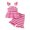 Q293 Hot Pink, variant on Angala 2 Piece Outfits For Girls Square Collar Sleeveless Striped Camisole Top With Shorts Set Girls Autumn Daily Wear Clothes