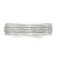 thumbnail image 3 of 925 Sterling Silver 6mm Brushed Fancy Band Ring Size 10.5, 3 of 7