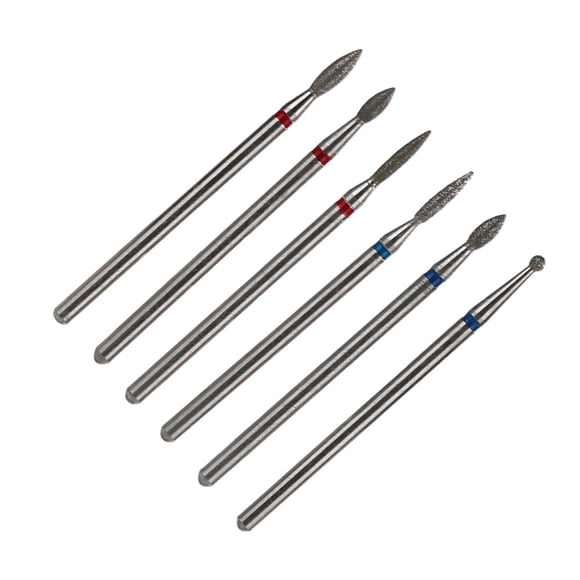 Accesorio para máquina de pedicura, juego de 6 brocas para uñas, brocas para manicura, las mejores de su clase