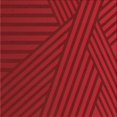 thumbnail image 1 of Ahgly Company Tapis d'Intérieur Lavable en Machine Carré Rouge Transitionnel, 5 Pieds Carré, 1 of 7
