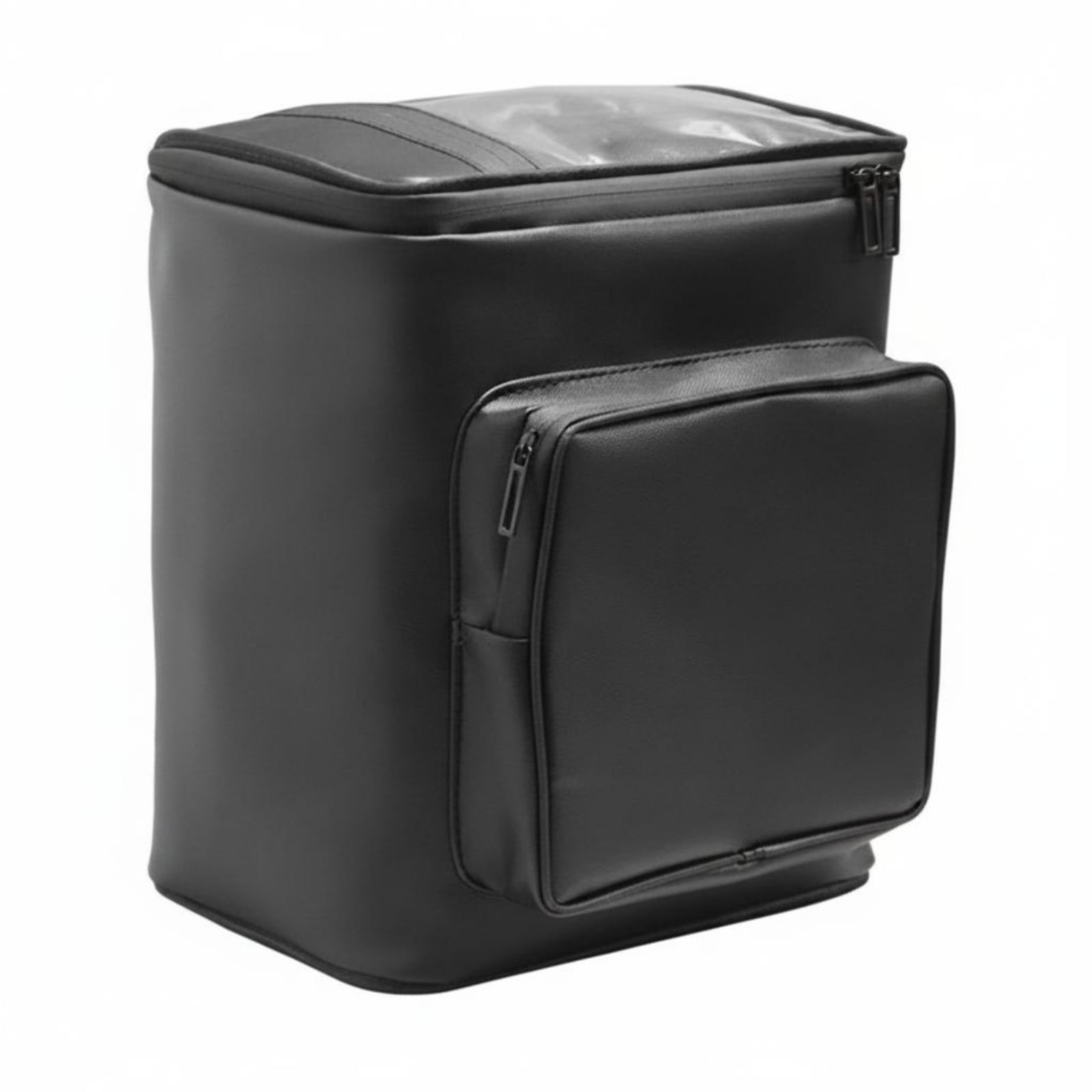 amagogo 1 Large Wheelchair Storage Pouch Waterproof Black Oxford Cloth Zippered Mobility Aid Bag for Seniors Shopping Groceries Travel
