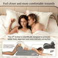 thumbnail image 3 of Memory Foam Intimacy Pillow, 27 Degree Ergonomic Incline Pillow for Multi-Position Support, Prone Reading and Leg Elevation, 3 of 8