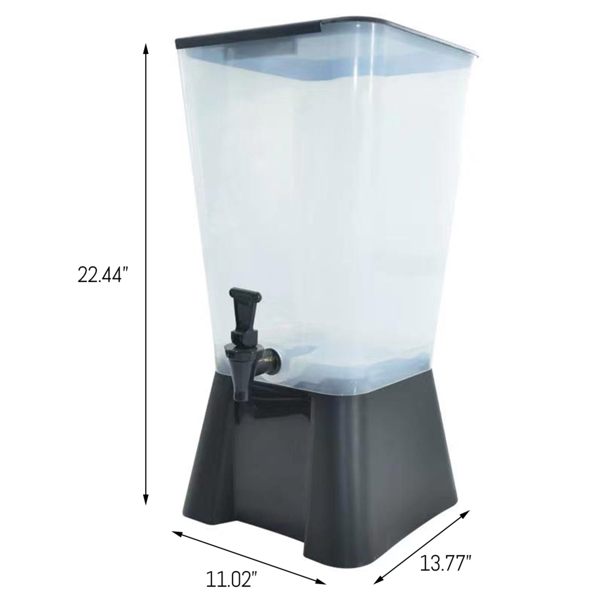 Cater Strong BD6 6 gal. Round White Plastic Beverage Dispenser