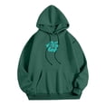 thumbnail image 3 of XIAOCHA Sea Turtle Floral Graphic Hooded Sweatshirt For Women Oversized Drop Shoulder Beach Long Sleeve Pullover Tops, 3 of 4