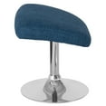 thumbnail image 2 of Egg Series Blue Fabric Ottoman, 2 of 4