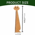 thumbnail image 3 of Règle en Bois Outil Règle Étudiant Règle Créative Style Chat et Utile pour Enfants Filles, 1x Règle Chat Dessin Animé Liquidation, 3 of 4