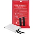 thumbnail image 1 of Mantas ignífugas de emergencia para la cocina del hogar - Mondoshop Mantas ignífugas de fibra de vidrio para camping, picnic, chimenea, escuela, parrilla, automóvil, oficina, almacén, 1 of 3