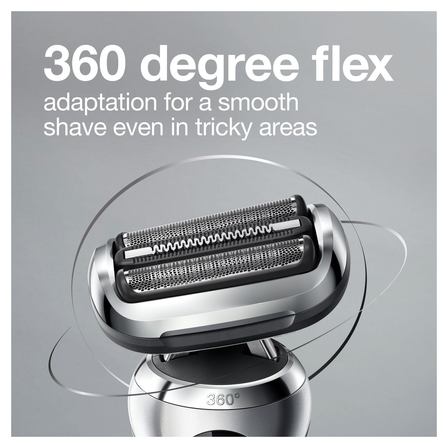 Braun Series 7 7020s Rasoir Électrique pour Hommes avec Tondeuse de Précision, Humide & Sèche, Rechargeable, Rasoir à Grille Sans Fil, Argent