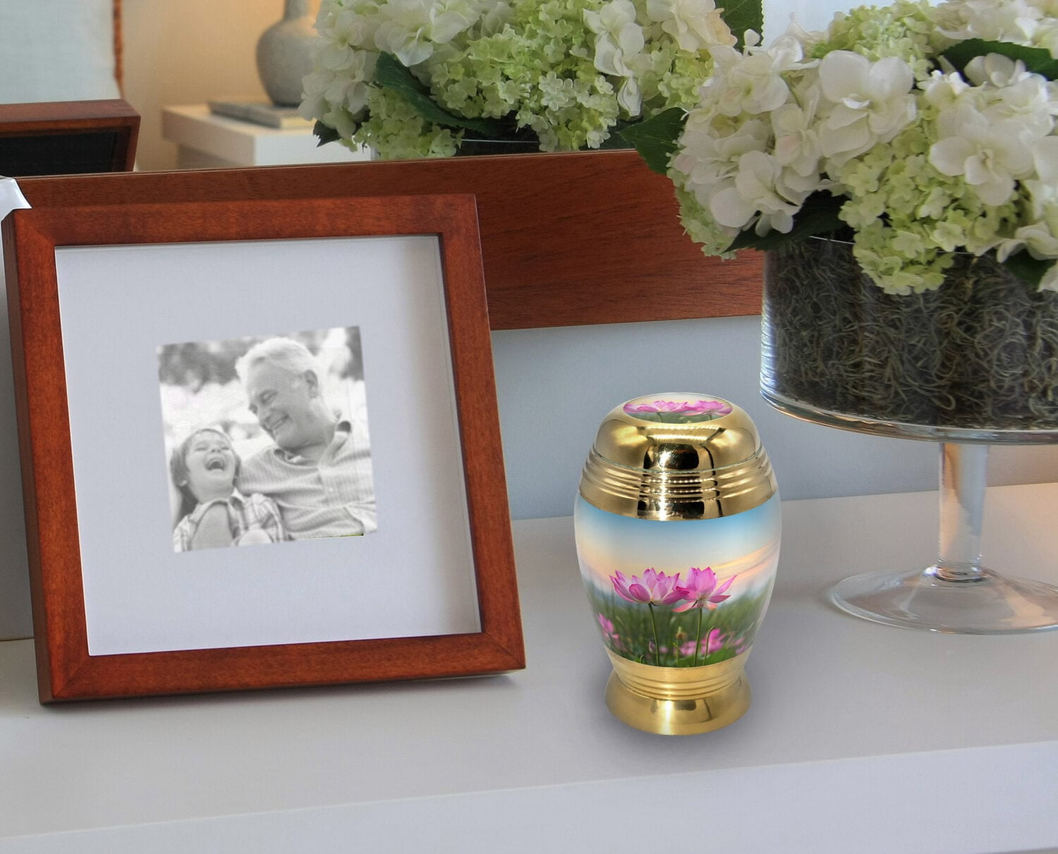 Lotus Urns for Cremation Ashes Large Urn XL or Small Keepsake Urns for Adult Cremation Ashes & Urns for Human Ashes for Home or Burial Cremation Urns
