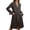 Coffee, variant on Women's Open Front Light Jacket Belted Cardigan Long Trench Coats with Pockets (Black M)